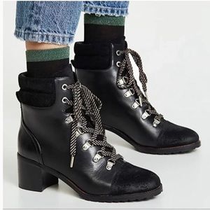 Sam Edelman Black Manchester ankle Boots